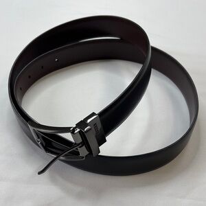 Men's Black Leather Belt